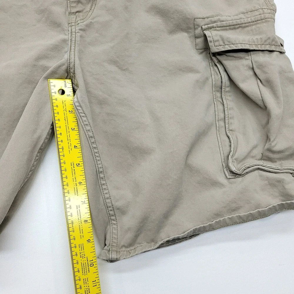 Levis Cargo Shorts Men 45.5 Waist Beige Cotton Hiking Camping Gorpcore‎ Outdoor